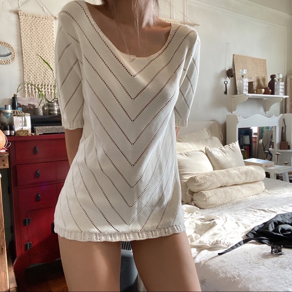 J Crew Ivory Knitted Sweater Size S - Picture 7 of 10